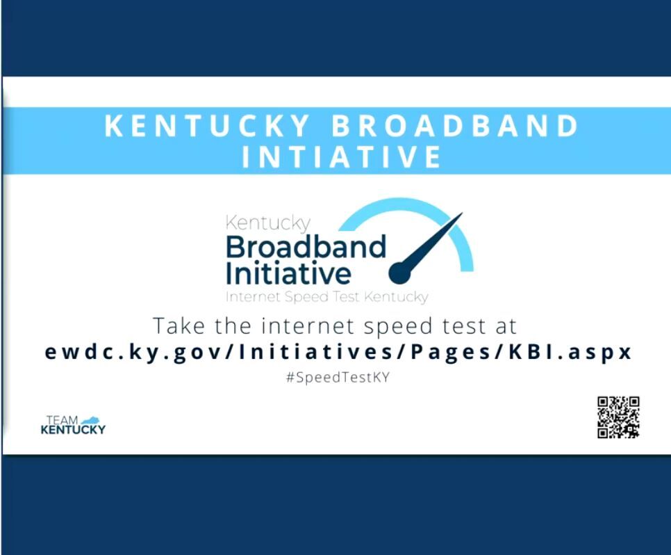 Broadband speed test slide